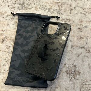 Loopy Case Glitter Bat Design Phone Case